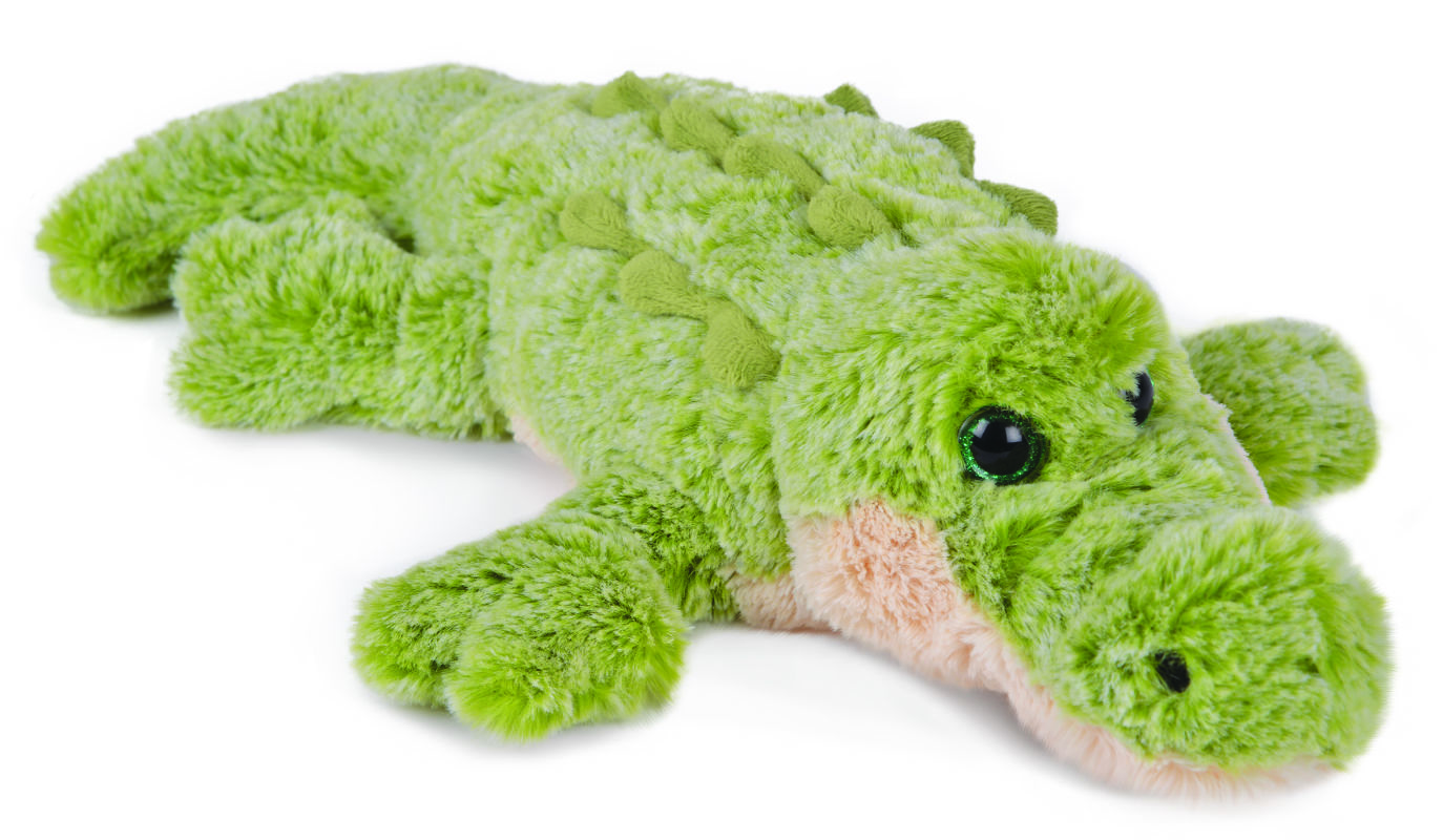  savane peluche crocodile vert beige 40 cm 